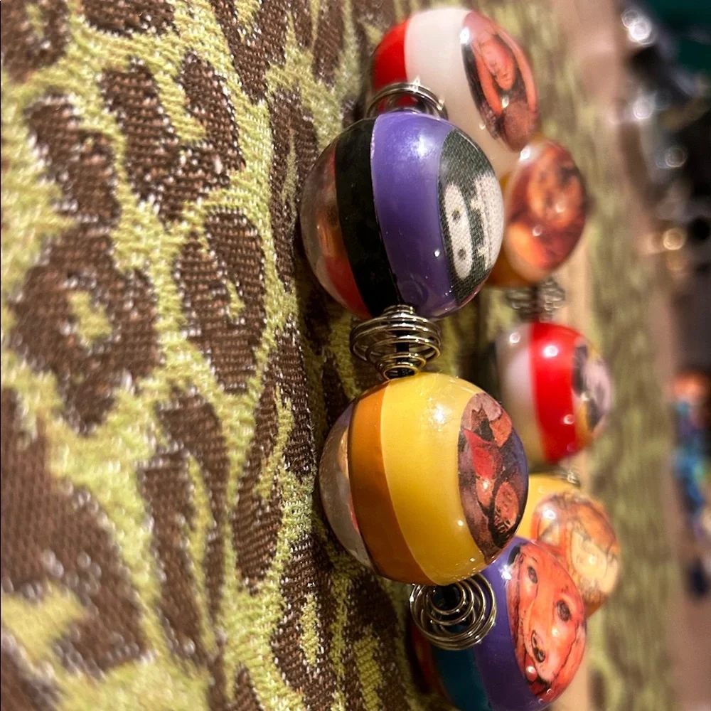 Rare Vintage Pylones France Compass Balls bracelet Retro, Pop lion flower dog - Picture 4 of 5